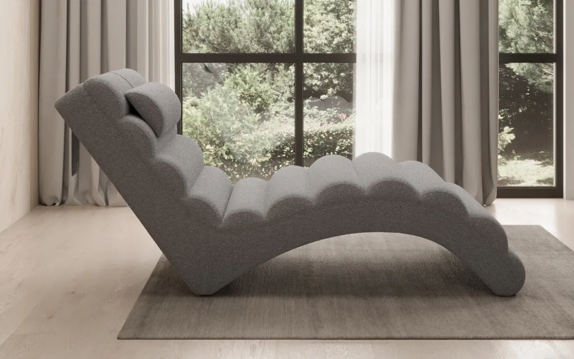 Designer Relax-Liege Malina in Bouclé