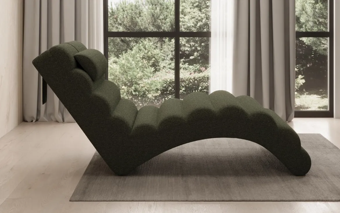 Designer Relax-Liege Malina in Bouclé