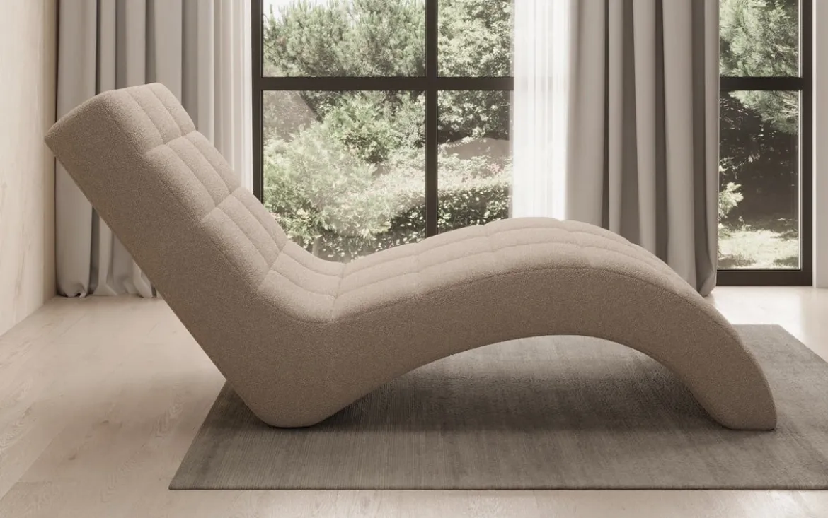 Designer Relax-Liege Nela in Bouclé