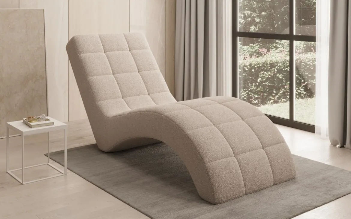 Designer Relax-Liege Nela in Bouclé