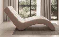 Designer Relax-Liege Nela in Echtleder