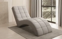 Designer Relax-Liege Nela in Echtleder