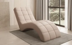 Designer Relax-Liege Nela in Echtleder
