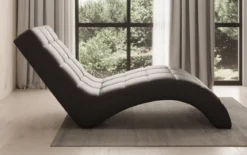 Designer Relax-Liege Nela in Echtleder