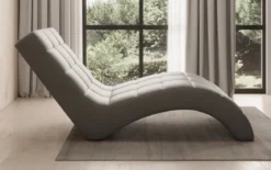 Designer Relax-Liege Nela in Echtleder