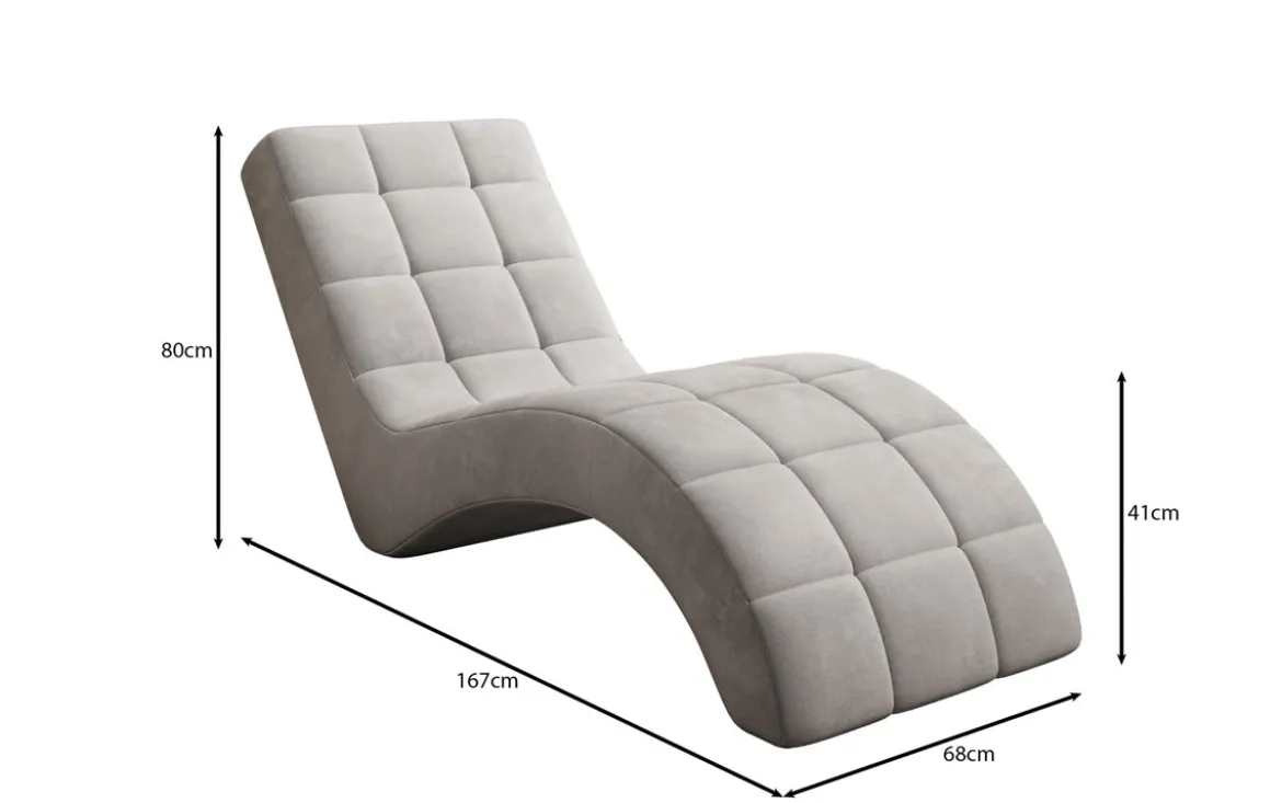 Designer Relax-Liege Nela in Samt