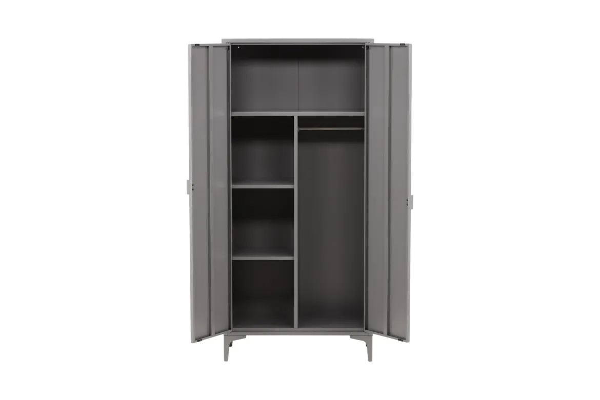 Designer Schrank Piring - in schlichtem Grau