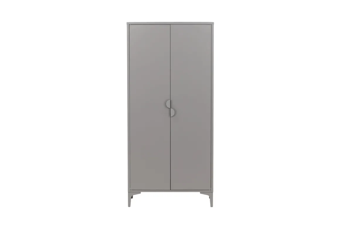 Designer Schrank Piring - in schlichtem Grau