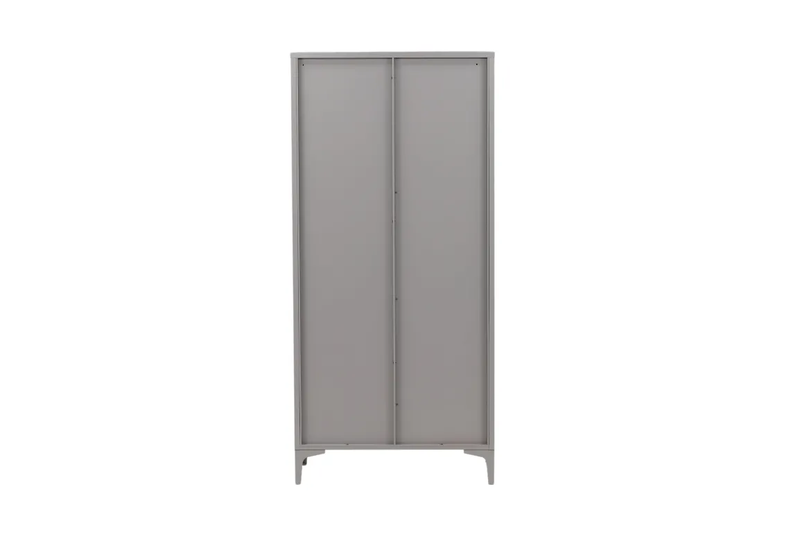 Designer Schrank Piring - in schlichtem Grau