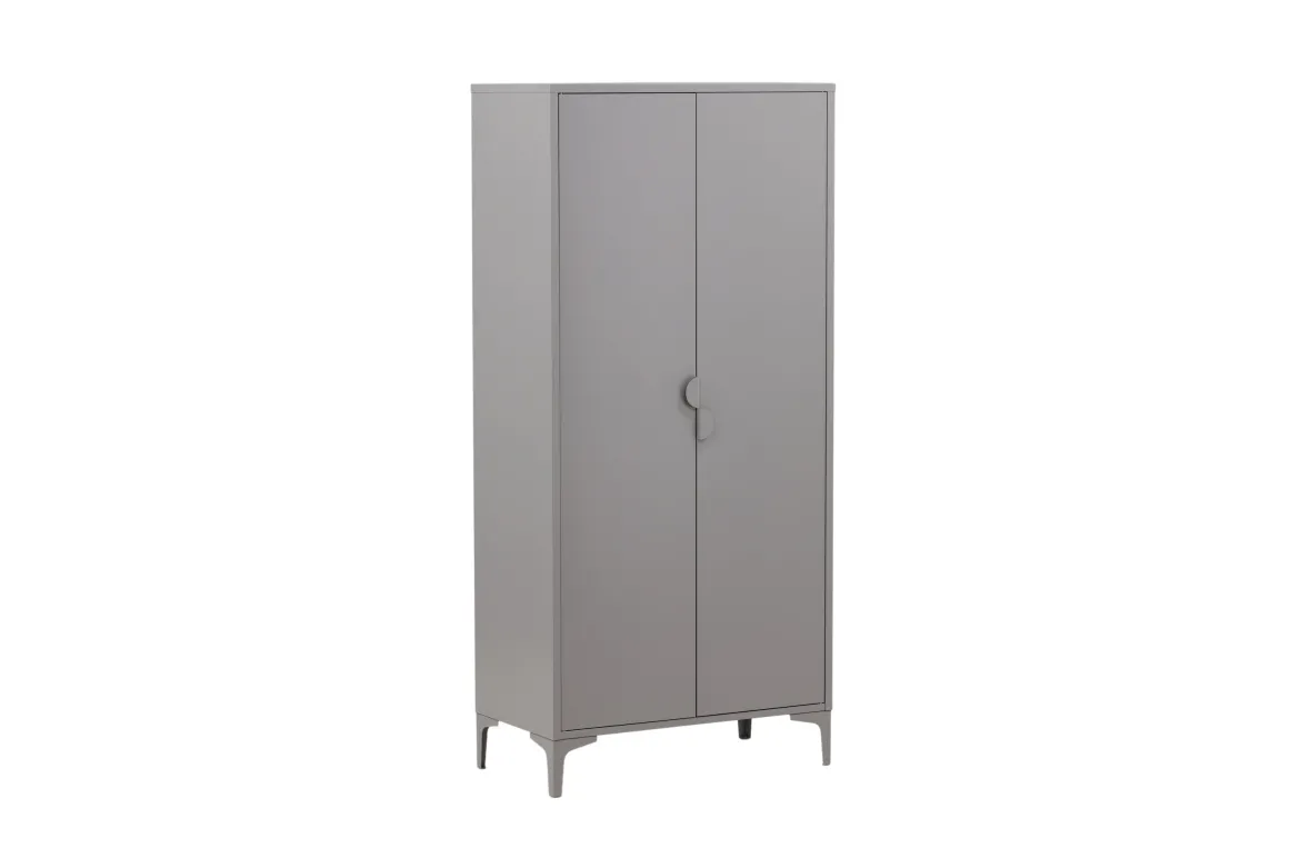 Designer Schrank Piring - in schlichtem Grau