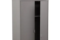 Designer Schrank Piring - in schlichtem Grau