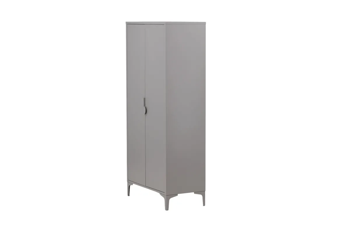 Designer Schrank Piring - in schlichtem Grau