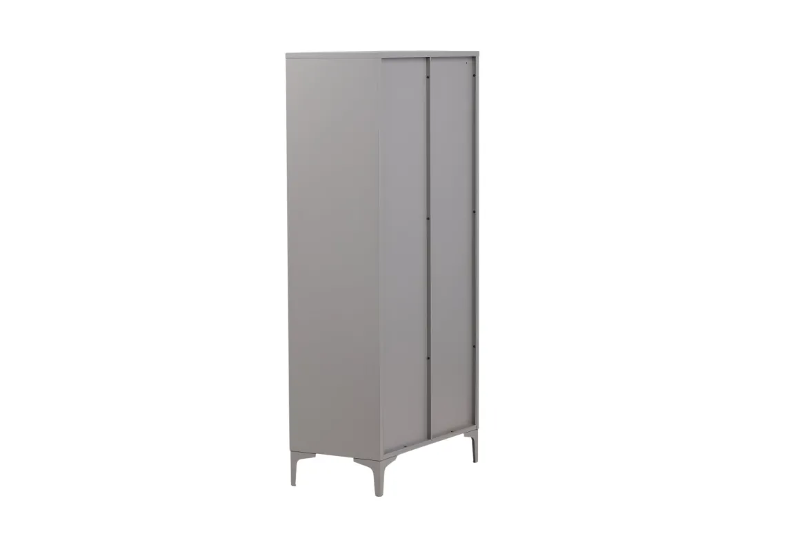 Designer Schrank Piring - in schlichtem Grau