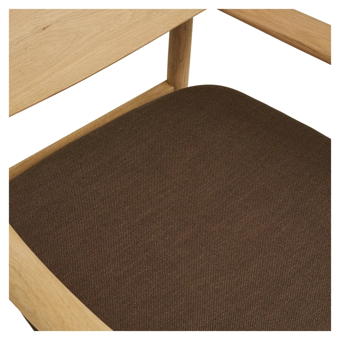 Designer Sessel Agnar Set mit Beistellhocker aus Eiche