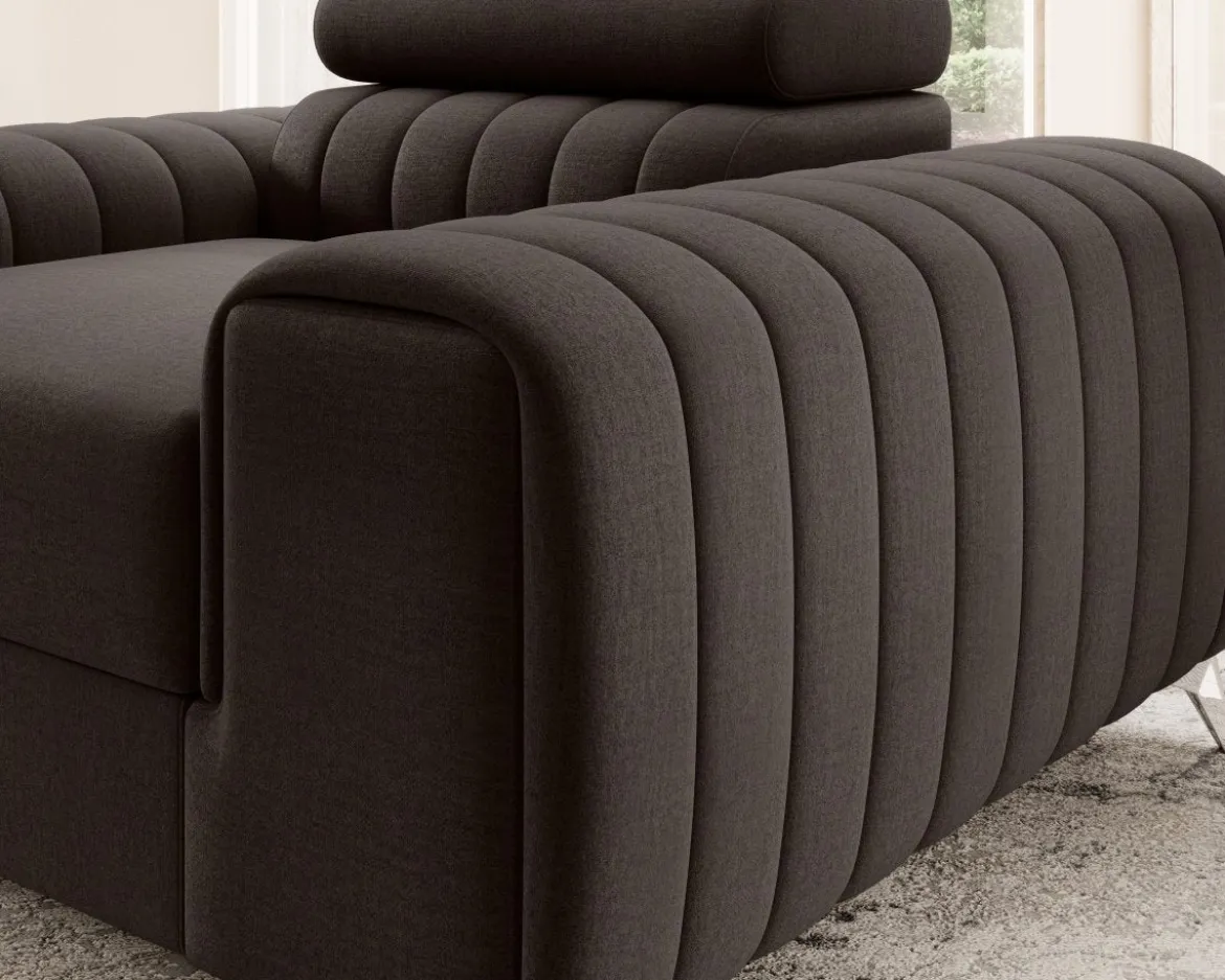 Designer Sessel Linuro mit verstellbarer Kopflehne