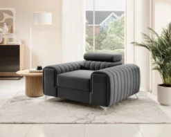 Designer Sessel Linuro mit verstellbarer Kopflehne