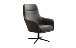 Designer Sessel Ren 360° Drehfunktion in Echtleder