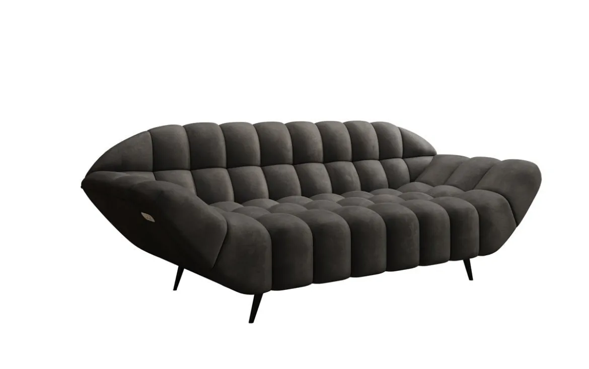 Designer 2 Sitzer Sofa Amora in Samt