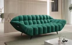 Designer 2 Sitzer Sofa Amora in Samt