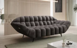 Designer 2 Sitzer Sofa Amora in Samt
