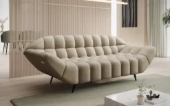 Designer 2 Sitzer Sofa Amora in Samt