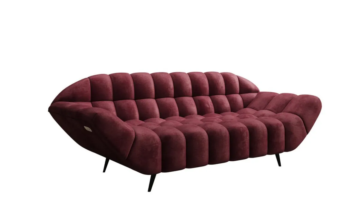 Designer 2 Sitzer Sofa Amora in Samt