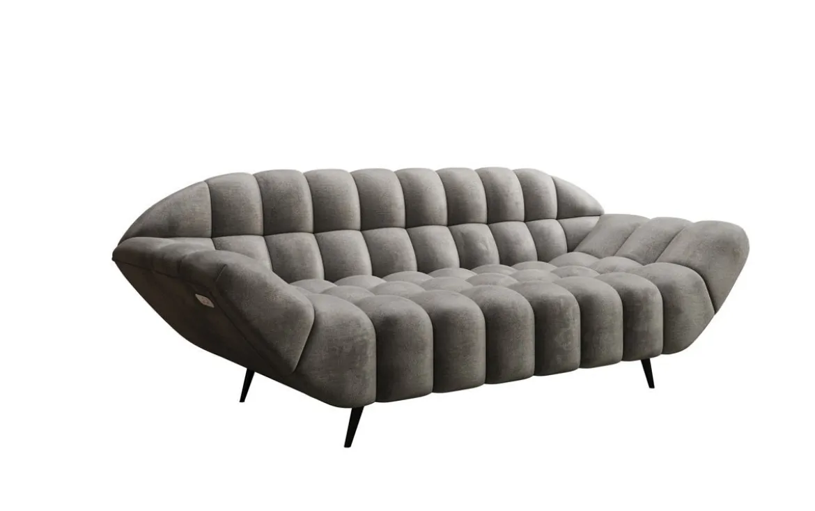 Designer 2 Sitzer Sofa Amora in Samt