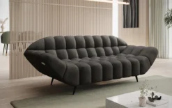 Designer 2 Sitzer Sofa Amora in Samt