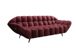 Designer 3 Sitzer Sofa Amora in Samt