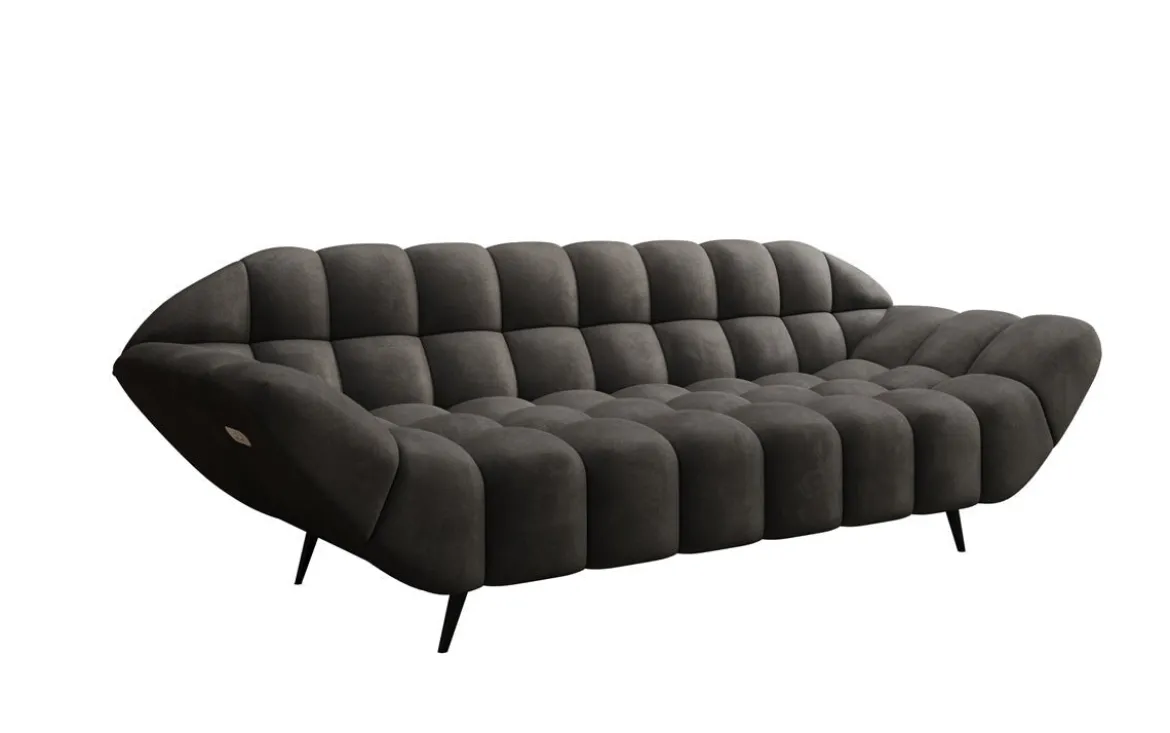 Designer 3 Sitzer Sofa Amora in Samt