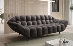 Designer 3 Sitzer Sofa Amora in Samt
