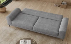 Designer 3 Sitzer Sofa Bloom in Cord mit Schlaffunktion und Stauraum