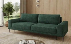 Designer 3 Sitzer Sofa Bloom in Cord mit Schlaffunktion und Stauraum