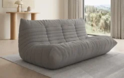 Designer 3 Sitzer Sofa Calmo in Teddy Bouclé