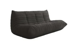 Designer 3 Sitzer Sofa Calmo in Teddy Bouclé