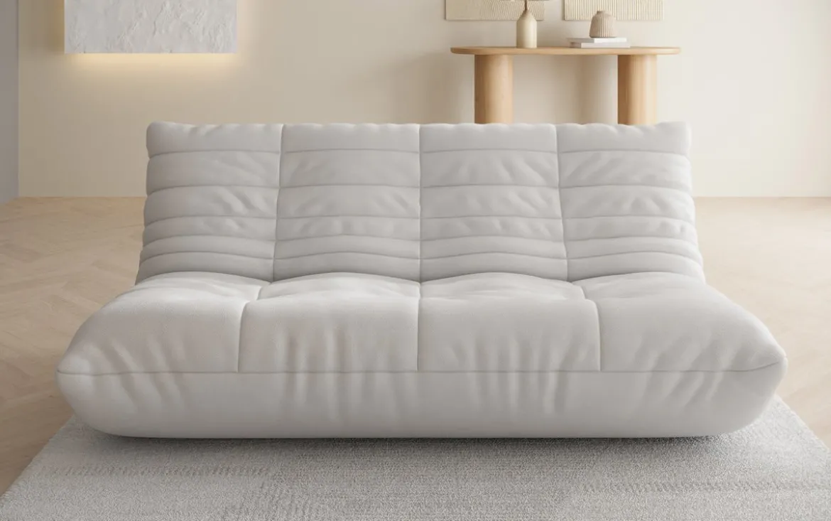 Designer 3 Sitzer Sofa Calmo in Echtleder