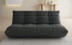 Designer 3 Sitzer Sofa Calmo in Echtleder