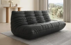 Designer 3 Sitzer Sofa Calmo in Echtleder