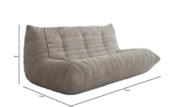 Designer 3 Sitzer Sofa Calmo in Cord