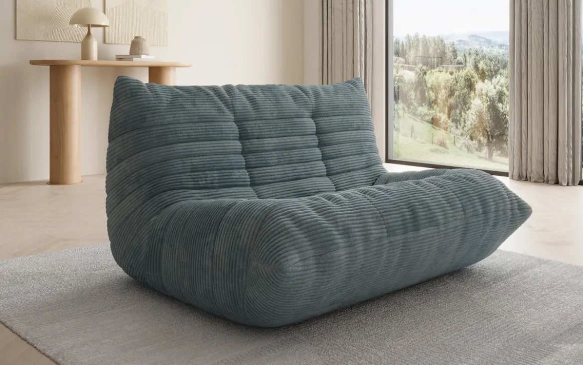 Designer 2 Sitzer Sofa Calmo in Cord