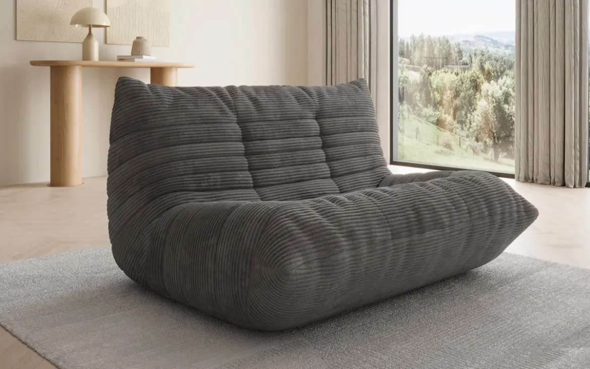Designer 2 Sitzer Sofa Calmo in Cord