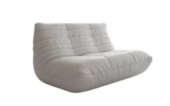 Designer 2 Sitzer Sofa Calmo in Echtleder