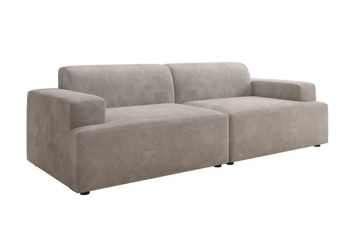 Designer 3 Sitzer Sofa Monza in Samt