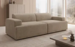 Designer 3 Sitzer Sofa Monza in Samt