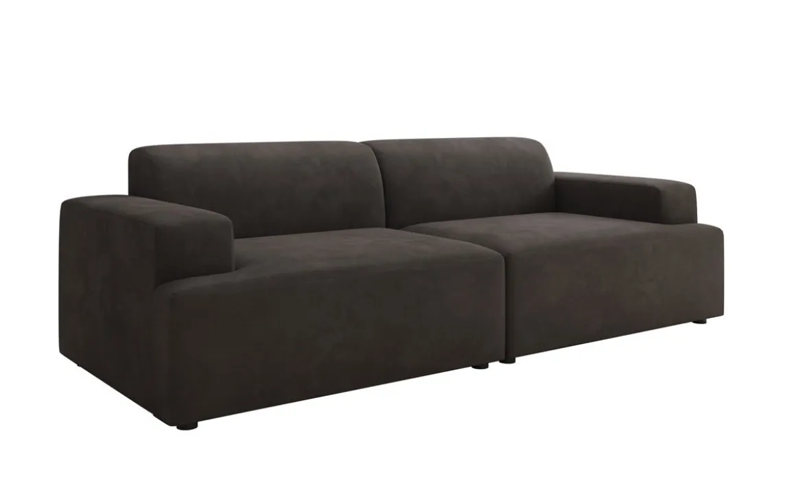 Designer 3 Sitzer Sofa Monza in Samt