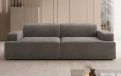 Designer 3 Sitzer Sofa Monza in Samt