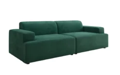 Designer 3 Sitzer Sofa Monza in Samt