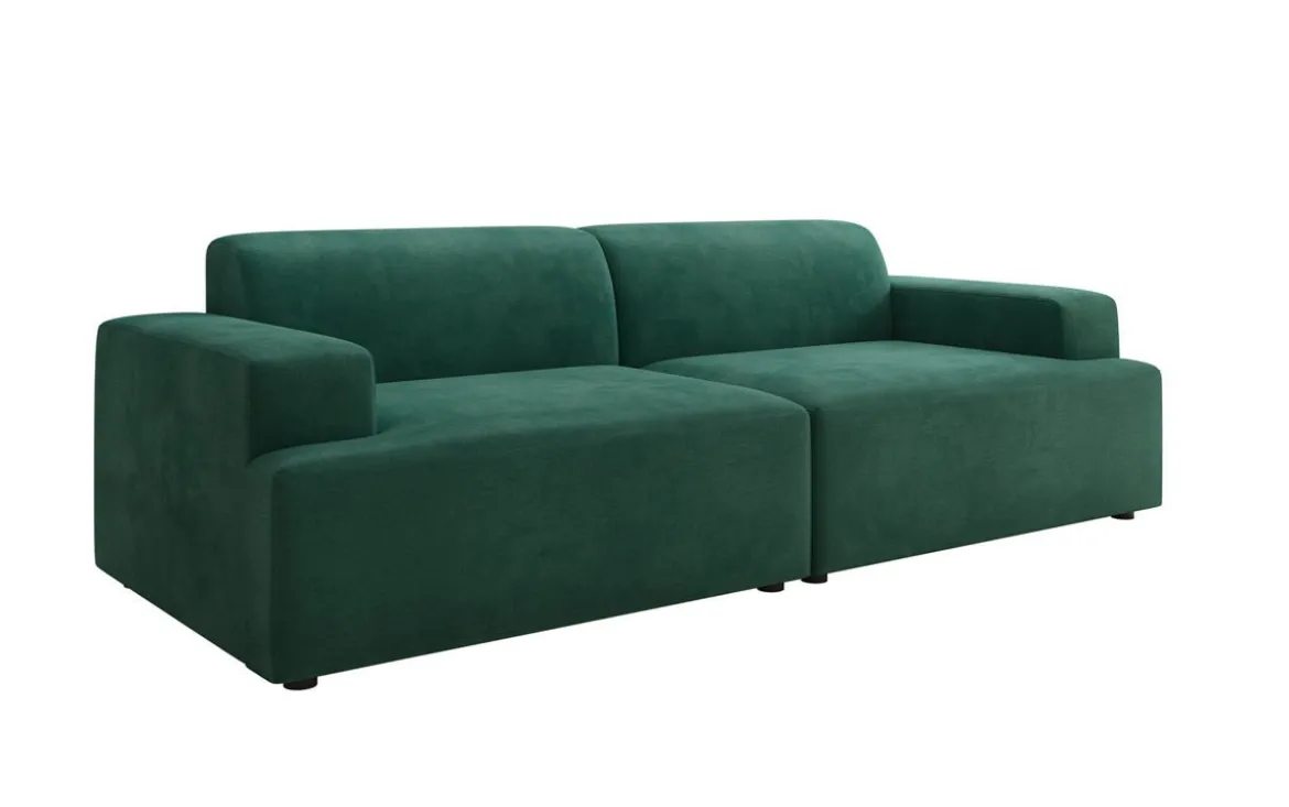 Designer 3 Sitzer Sofa Monza in Samt