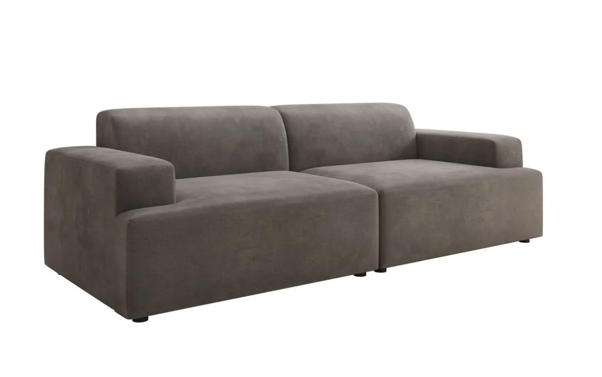 Designer 3 Sitzer Sofa Monza in Samt