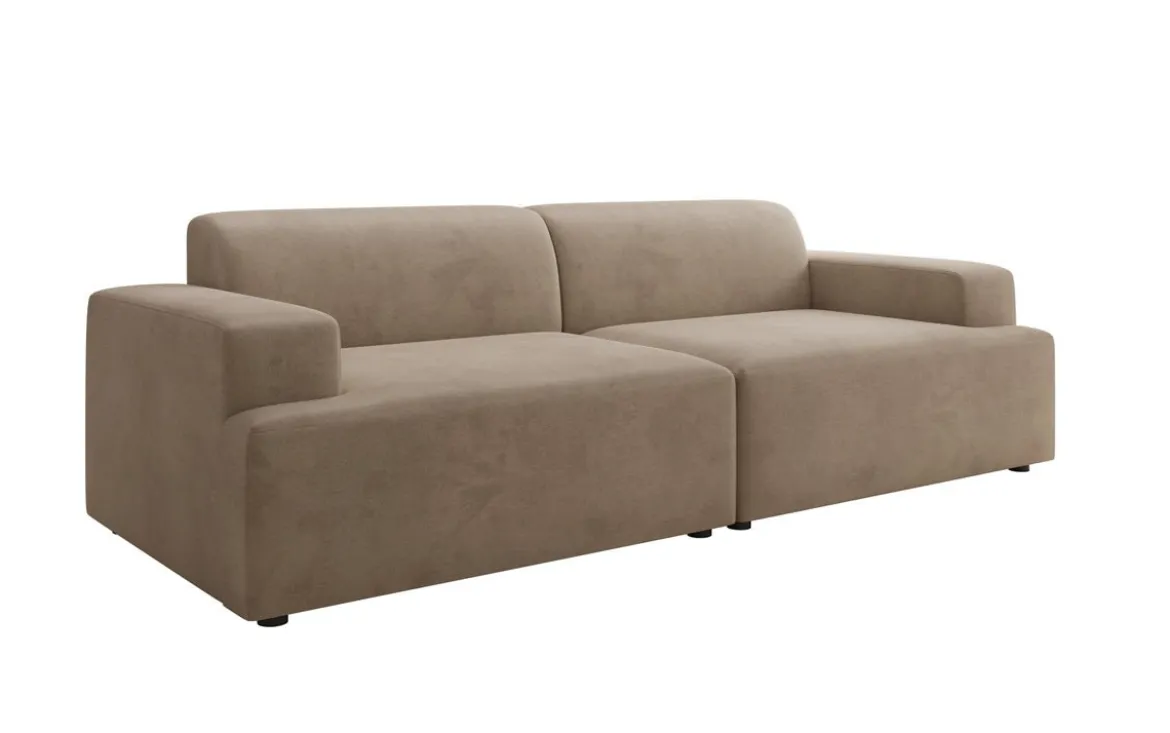 Designer 3 Sitzer Sofa Monza in Samt